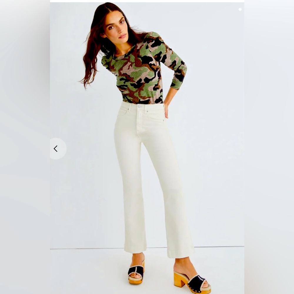New Veronica Beard Porter Tee Army Khaki XS